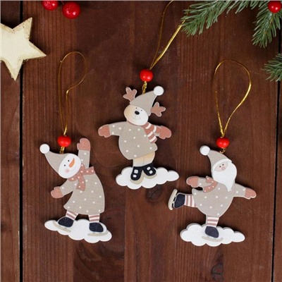 Елочная игрушка «Весело играем», золотая нить, МИКС