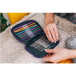 Набор крючков для вязания, d=0.6-6.5 мм, 12.5/15 см, 22 шт., МИКС