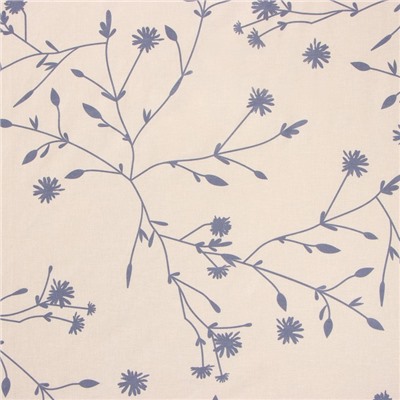 Простыня на резинке 1.5-спальная «Этель» Flowers (вид 1), 160×200+25 см, поплин