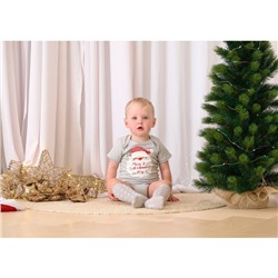 Боди Крошка Я «Мой первый НГ», рост 68-74 см, серое