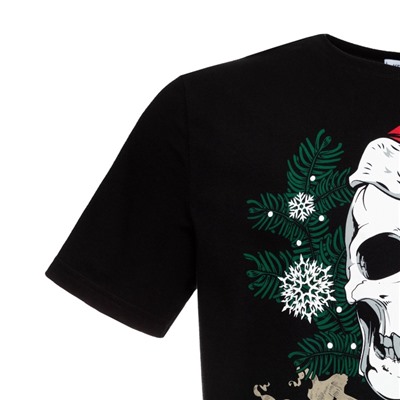 Пижама мужская (футболка, брюки) KAFTAN «Череп», чёрная, размер 56