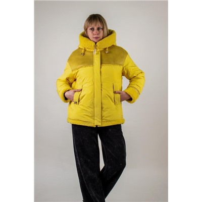 Куртка с верблюжьей шерстью арт.313 (Желтый)
