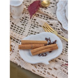 Тарелка SL Home «Осенний бриз», 20.3×20×3.5 см, доломит, белая