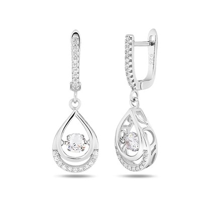 Серьги, куб.циркон., BY-3180