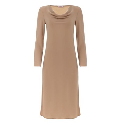 Платье миди женское MINAKU: Green trend, бежевое, размер 46