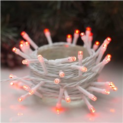 Гирлянда елочная "Ягодка" (красная) 5м