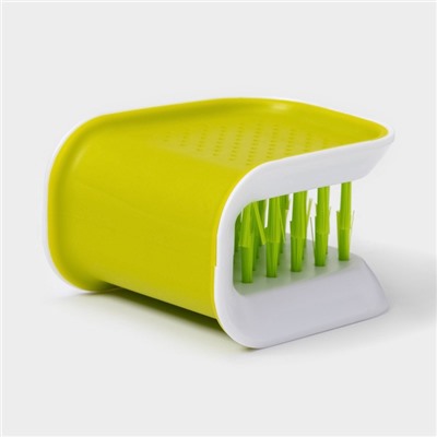 Щётка для столовых приборов и ножей Доляна, зелёная