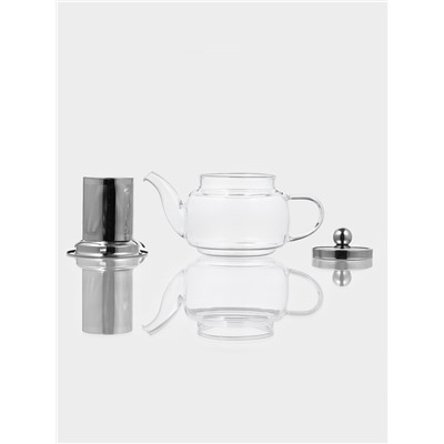 Заварочный чайник Magistro, 350 мл, металлическое сито, стекло, прозрачный
