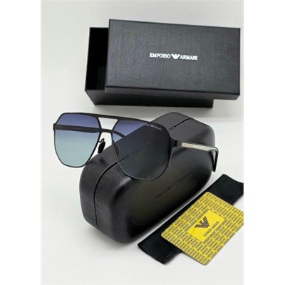 Набор мужские солнцезащитные очки, коробка, чехол + салфетки #22892491