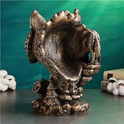 Фигура гипс «Волк» 24×22×33 см, под бронзу