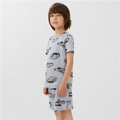 Пижама детская (футболка и шорты) KAFTAN Cars, размер 36 (134-140 см)