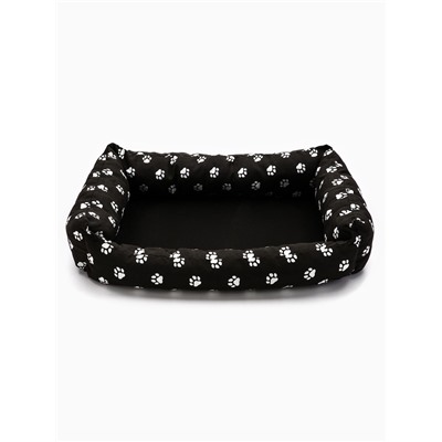Лежанка для животных «Пухлик», 68×52×16 см, чёрная
