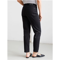 Джинсы мом фит из мягкой эластичной джинсы 12OZ