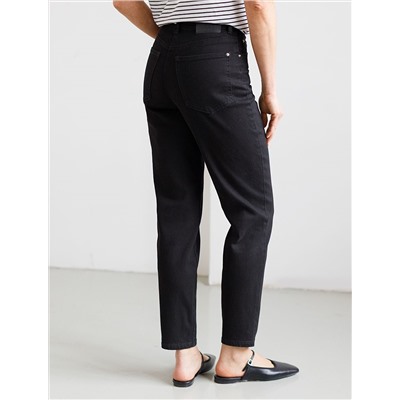 Джинсы мом фит из мягкой эластичной джинсы 12OZ