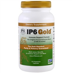 IP-6 International, Порошок IP6 Gold, формула иммунной поддержки, 120 растительных капсул