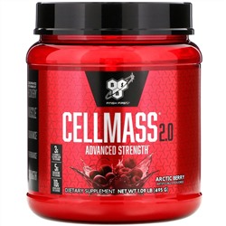 BSN, Cellmass 2.0, концентрированное средство для восстановления после тренировки, арктические ягоды, 495 г (1,09 фунта)