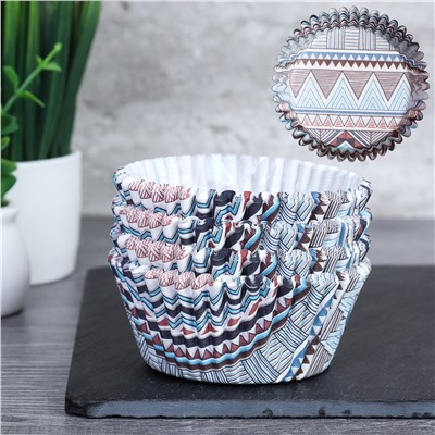 Форма для выпечки 5*3 см, набор 100 штук / 005-733 /уп 288/ бумажные