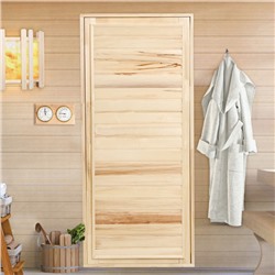 УЦЕНКА Дверь для бани и сауны «Эконом», ЛИПА, 180×80 см,