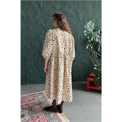 Платье  SEPTEMBER104/01/Бежевый, коричневый