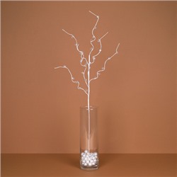 Ветка декоративная стеклярус 79 см / SA16068 /уп 80/320/белая ветка