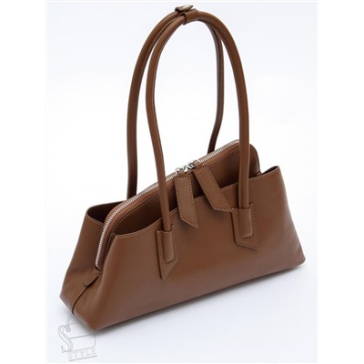 Сумка женская кожаная 6006L brown Polina&Eiterou