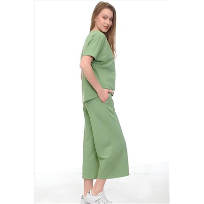 Костюм с брюками с кюлотами, футер двухнитка, Арт. 1050 НАТАЛИ, 981596