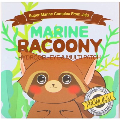Secret Key, Marine Racoony, гидрогелевые патчи для глаз и других зон, 60 патчей