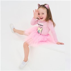 Набор для фотосессии KAFTAN «Пони»: юбка и ободок, розовый, рост 92-104