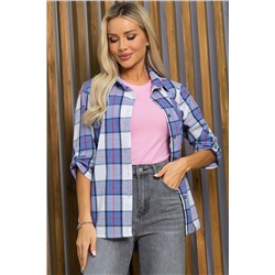 Рубашка Аланта (серо-голубая) Б13398-18М