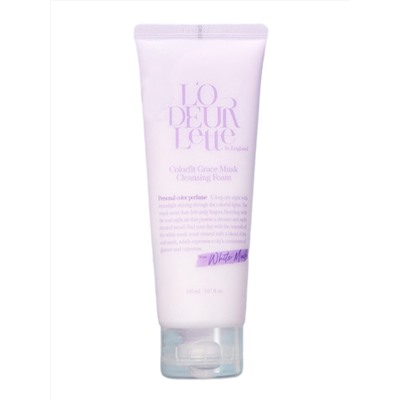 LODEURLETTE Очищающая пенка для сухой кожи лица / In England Colorfit Grace Musk Foam, 150 мл