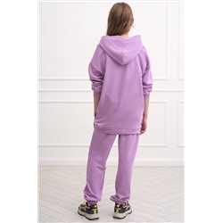 Костюм для девочки оверсайз из футера трехнитки Happyfox