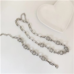 Комплект: колье-цепь и браслет