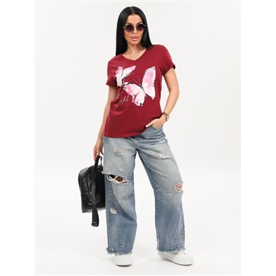 Поликсена - футболка бордовый