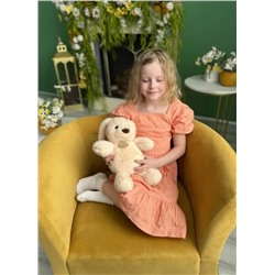 Мягкая плюшевая игрушка Зайчик бежевый, 40 см