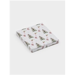 Блюдо сервировочное новогоднее Доляна «Новогодние зверята», d=15 см, стекло, белое