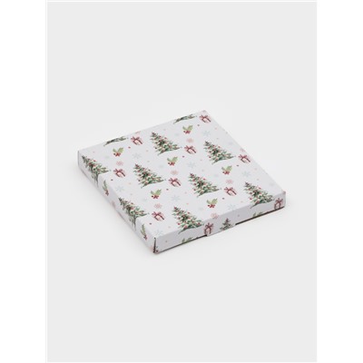 Блюдо сервировочное новогоднее Доляна «Новогодние зверята», d=15 см, стекло, белое