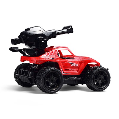 Машина с водяной пушкой,р/у, цвет зелёный, 27 MGz, в коробке