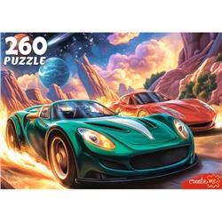 Пазлы 260 "Крутые машине в космосе"