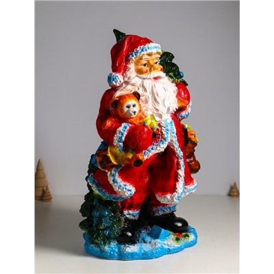 УЦЕНКА Фигура "Дед мороз" 52х32х26,5 см, красный