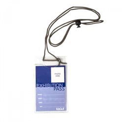 Бейдж (нагрудная этикетка)  вертикальный 70х110 мм на шнурке ЕС003-1 Eagle