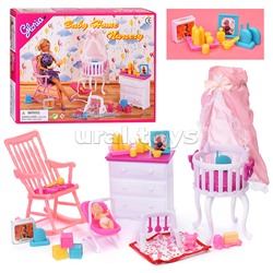 Набор мебели для кукол "Детская комната" в коробке