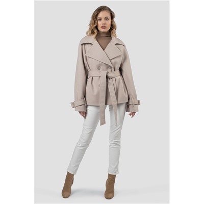 01-12223 Пальто женское демисезонное (пояс)