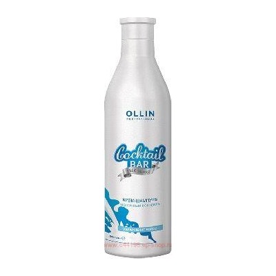 OLLIN Cocktail BAR Крем-шампунь "Молочный коктейль" Увлажнение волос 400мл