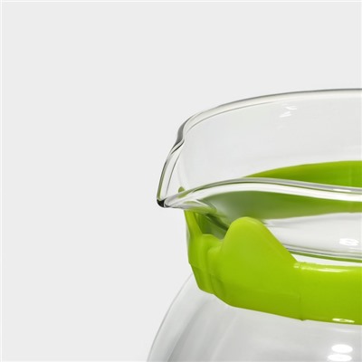 Заварочный чайник Доляна «Лягушонок», 750 мл, стекло, зелёный