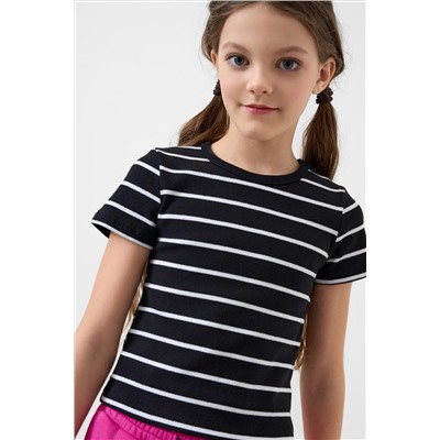 Фуфайка трикотажная для девочек (футболка) PLAYTODAY, 1240215