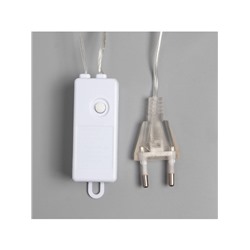 Гирлянда «Занавес» 1.6×1.6 м роса, IP20, серебристая нить, 160 LED, свечение мульти, 8 режимов, 220 В