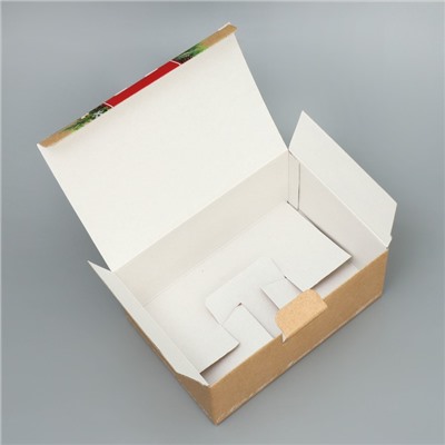 Коробка подарочная новогодняя складная «Сказочных моментов», 22×15×10 см