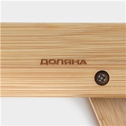 Поднос для завтрака с ножками Доляна, 46.5×25 см, бамбук