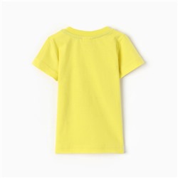 Футболка для девочки, цвет желтый, рост 74 см
