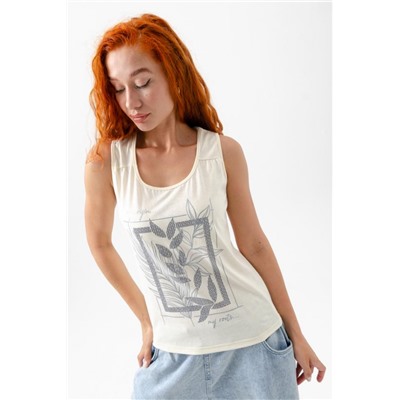 Футболка женская 8419 (Молочный)